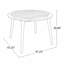 Charmante table de salle à manger en bois d'acacia pour le plein air et un décor élégant-1641546449
