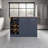 Kitchen Cabinet with Island, Bottle Rack and Shelf