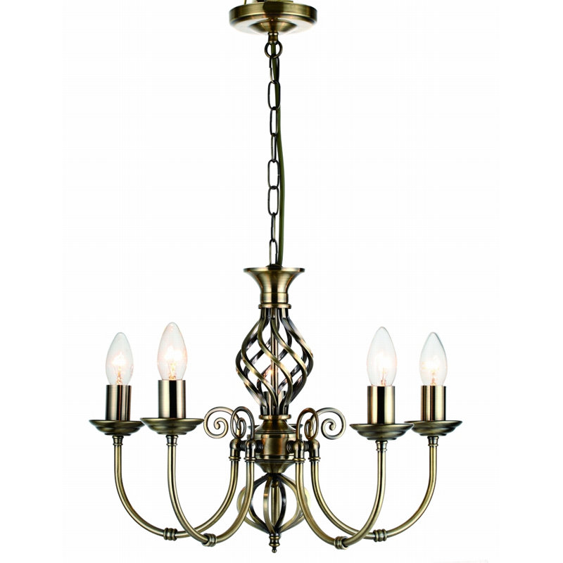 Perla 5 - Light Candle Style Chandelier