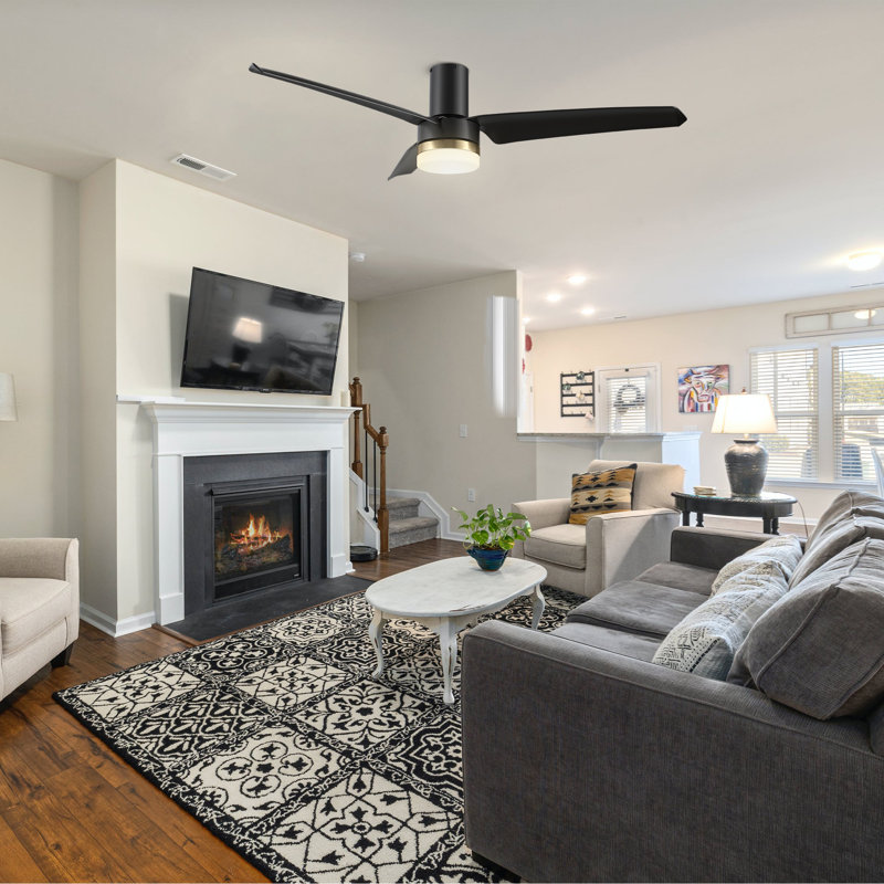 Ventilateur de plafond intelligent avec lumière Elauna