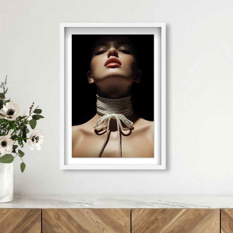 Pearl Constellation Print by Oliver Gal, 25.5"H x 17.5"W, White Shadowbox