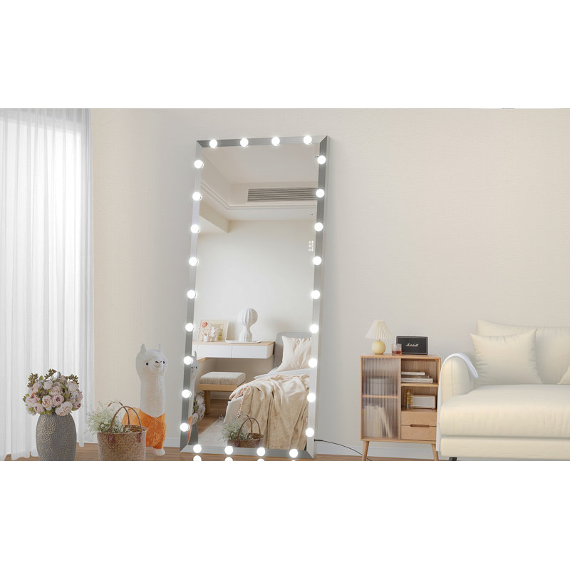 Miroir de salle de bain surdimensionné avec lumières Hollywood