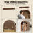 Wall Bathroom Cabinet with Glass Doors, Wood Medicine Cabinet with Adjustable Shelf, Arched Hanging Cabinet for Bathroom, Living room, Walnut-225821139