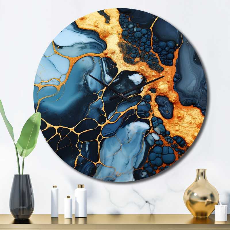 Horloge murale Lava Marble Art, Grand