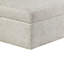 Repose-pieds de rangement Inaya avec roulettes, bois brun, microfibre sauge sable, 41 po
