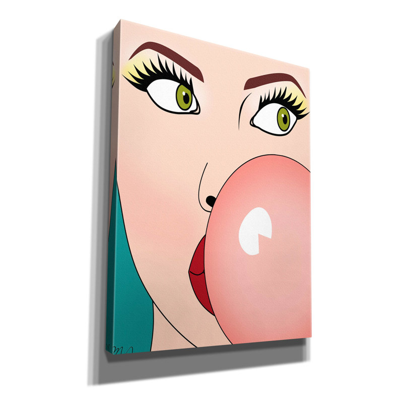 «Foto Bubble Gum» par Mark Ashkenazi, art mural sur toile, H 54 po x l 40 po x P 1,5 po