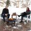 Jaramillo Elevated Steel Wood Burning Fire Pit