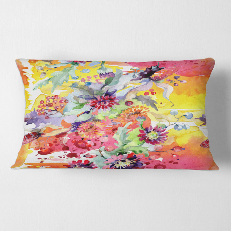 Floral Throw Pillow
