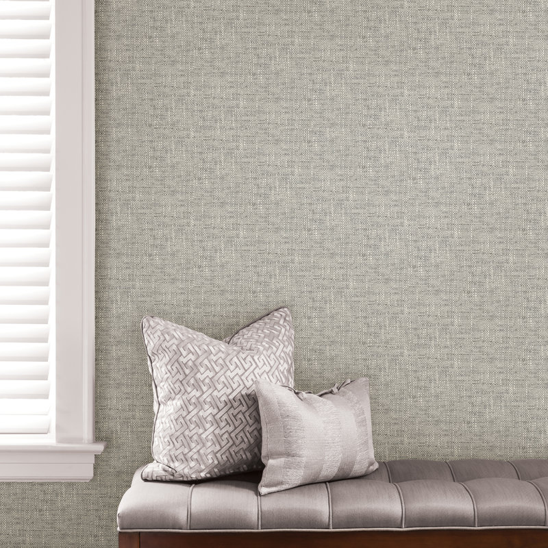 Rouleau de papier peint autocollant L 18 pi x l 20,5 po Glossop, Gris