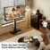 Pavillion Universal Swivel Floor TV Stand TV Mount with Iron Base for 32 to 75 Inch Screens, Height Adjustment and Holds up to 88Lbs