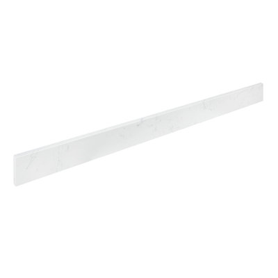 54 Inch In Carrara White Engineered Stone Backsplash For Vanity Sink Top