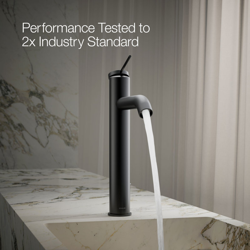 Components Single-Handle Bathroom Sink Faucet, Matte Black