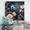 «Midnight Floral Bird Melody 3 - Colibri», art mural