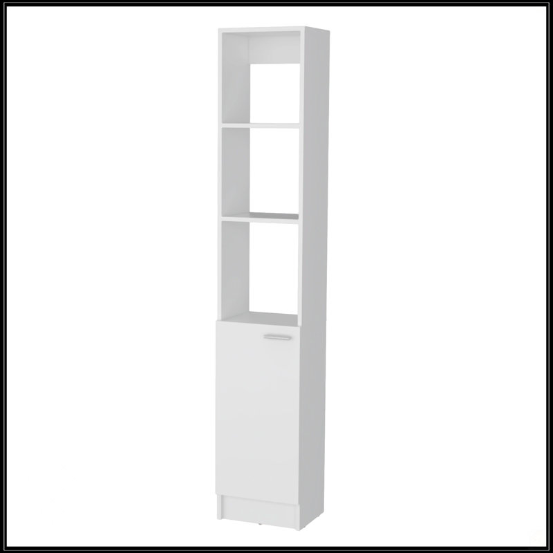 Armoire à linge avec 1 porte, Blanc