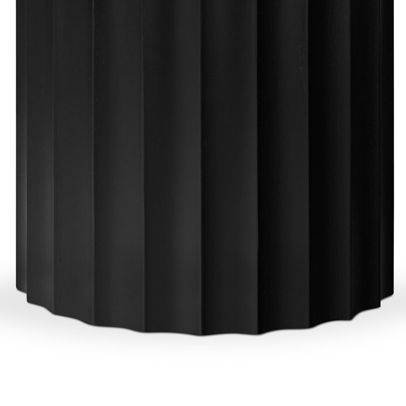 Scalloped Dining Table-Brushed Ebony, Brushed Ebony