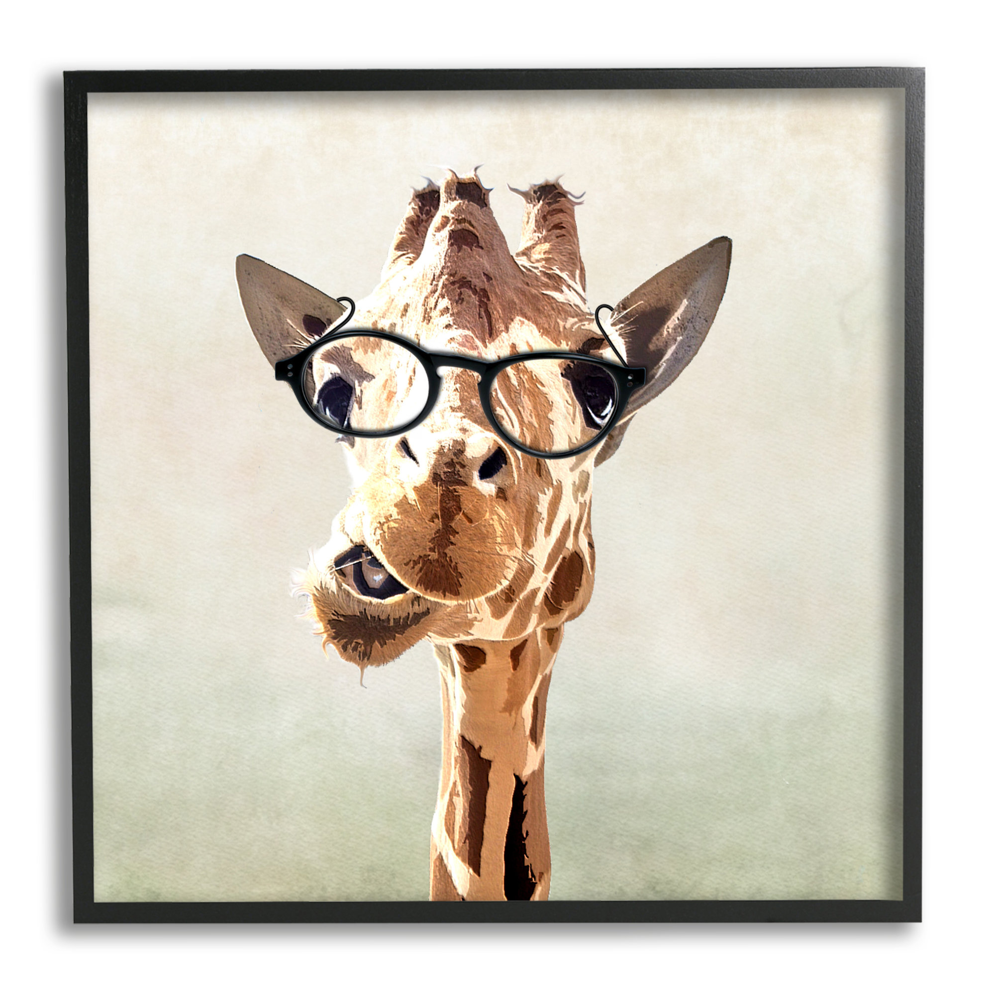 Lv Giraffe Wall Art Mirror Frame Sqauare