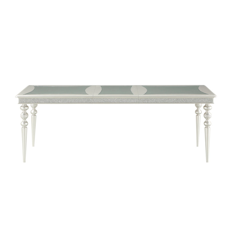 Platinum Finish Dining Table