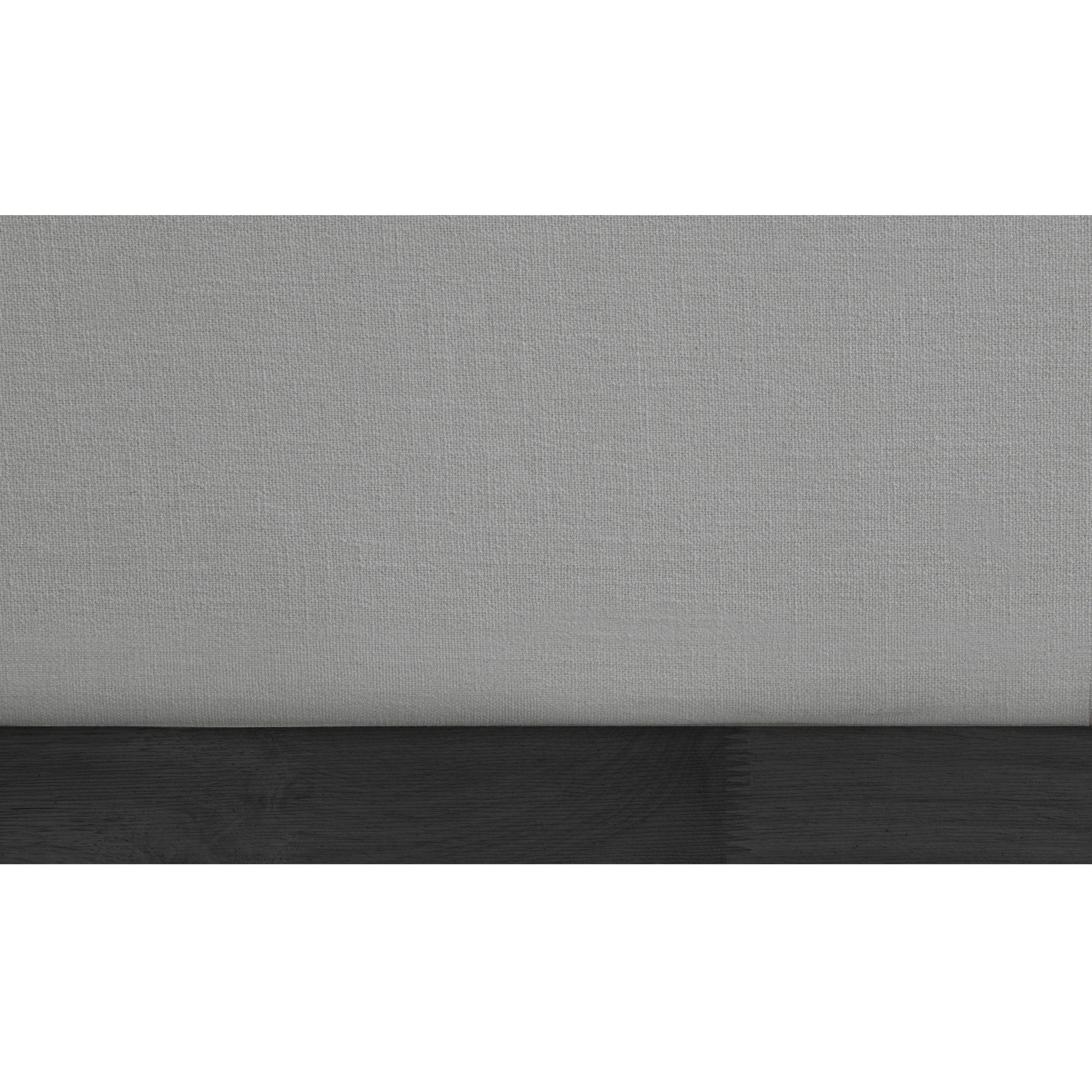 Earby Upholstered Panel Bed, Twin, Grey Linen Textured Fabric