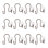 Crochets de rideau de douche HK18xx