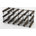 Walnut Stained Pine / Galvanised Steel