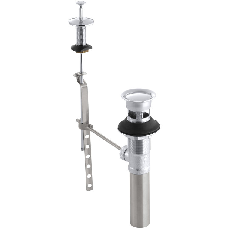 Standard Non-Exposed 1.25" Pop-up Bathroom Sink Drain with Overflow