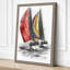 Heeling Sailboats Nautical - Wrapped Canvas-311973191-311973195