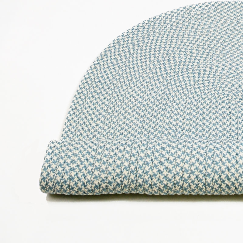 Tapis intérieur / extérieur Milton Houndstooth - bleu fédéral, Ovale 4 pi x 6 pi
