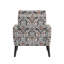 Fauteuil d'appoint avec pieds en bois massif