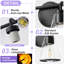 Éclairage pour meuble-lavabo à intensité variable noir mat avec abat-jour en verre conique-133329488