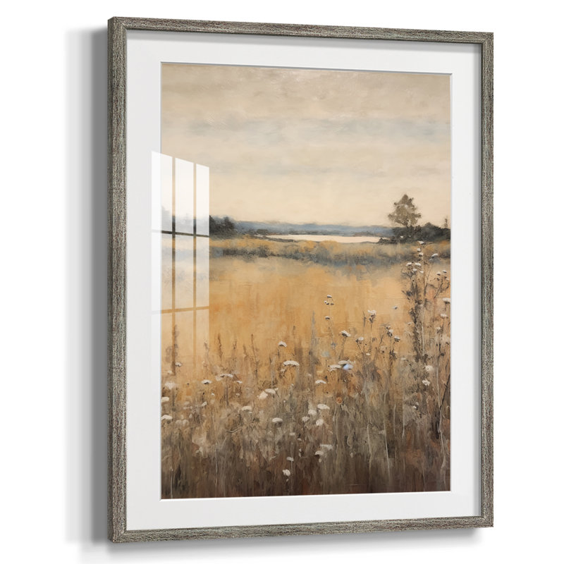 Paysage rétro - impression encadrée