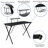Bridesdale Gaming Bundle-Cup/Headphone Desk & Reclining Footrest Chair-692724023