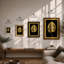 Gilded Monstera Botanical - Framed Print-1806660122-1806660127