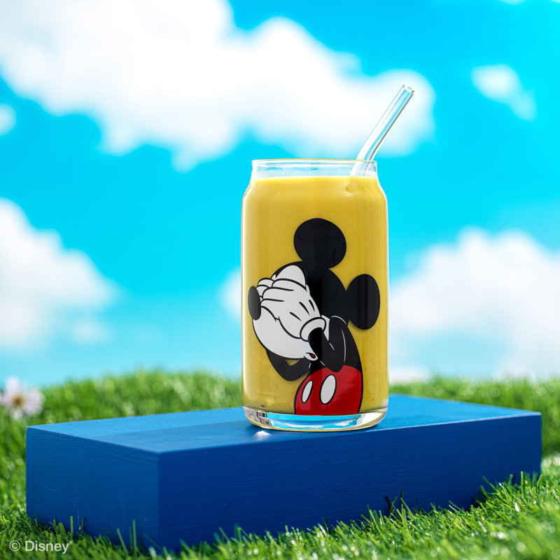 Ensemble de 4 gobelets en forme de canette de 16 onces JoyJolt Disney Mickey Mouse & Friends