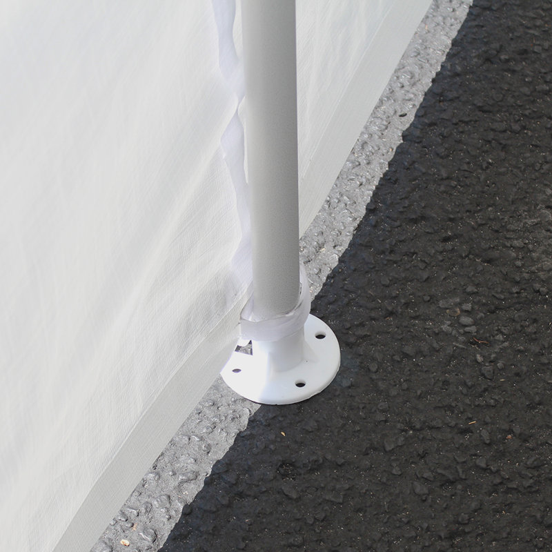 King Canopy 10ft x 20ft White Steel Frame Enclosed Carport