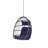 All-weather Outdoor Egg Swing Chair, Dark Blue, With Comfortable Sitting And Durability Waterproof Cushion Frame