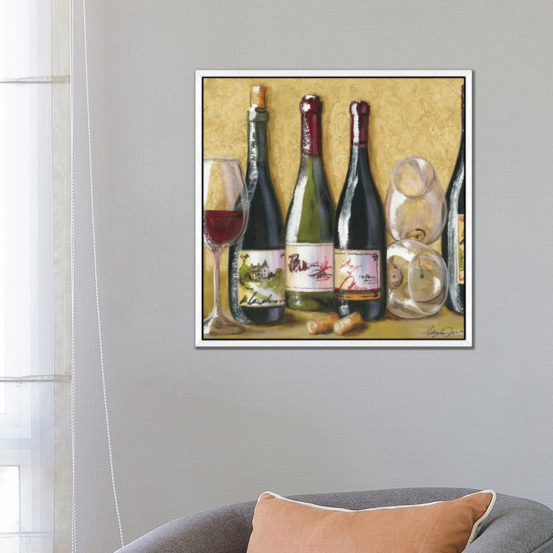 2013 Wine Tray by Malenda Trick - Gallery-Wrapped Canvas Giclée on Canvas, 66.04 cm H x 66.04 cm W, White Framed