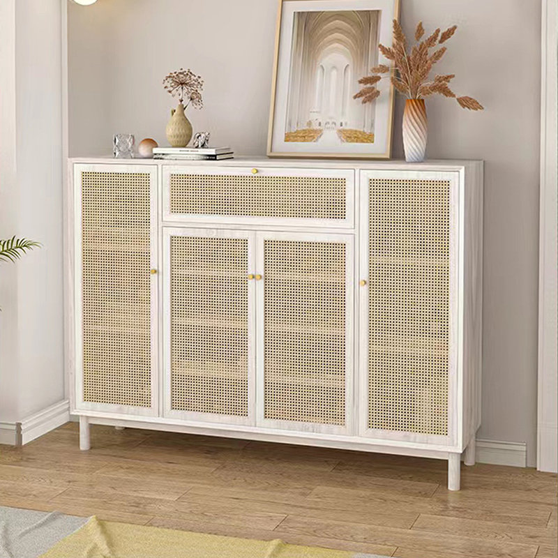 28 Pair Shoe Storage Cabinet, White