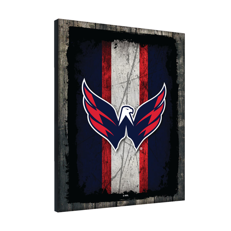Art sur toile NHL Logo, Capitals de Washington, H 20 po x l 15 po x P 1 po