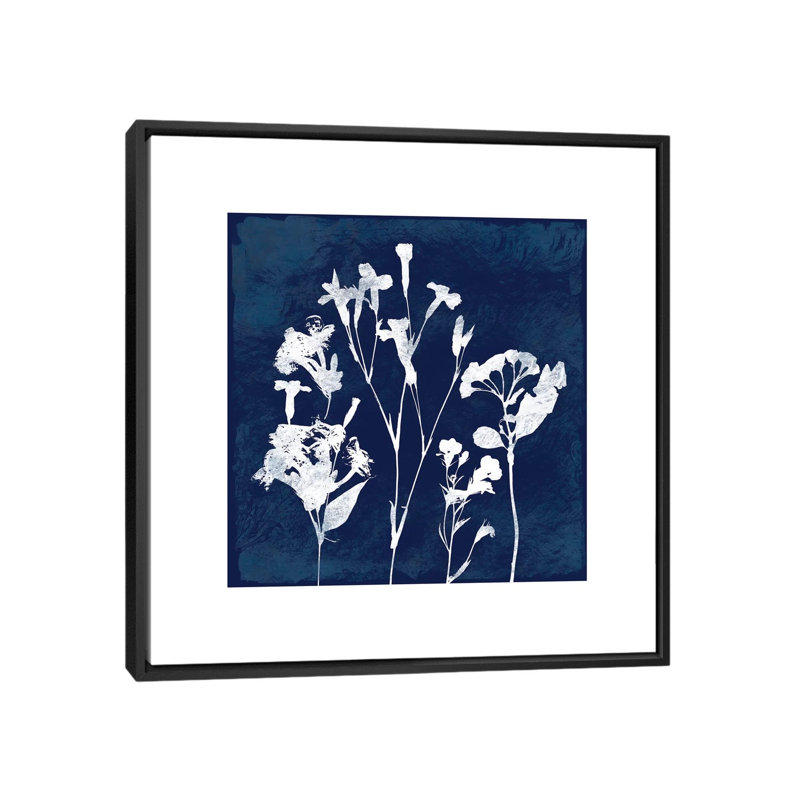 Reproduction d'art graphique sur toile «Cyanorphe II», H 18 po x l 18 po x P 1,5 po, Toile avec cadre noir