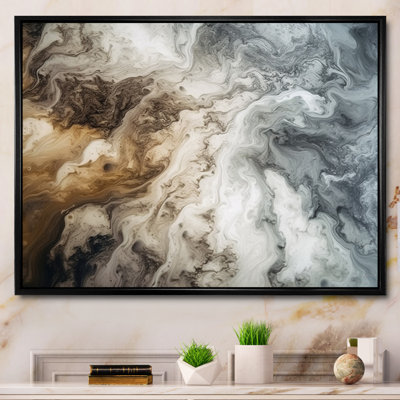 Abstract Marble With Copy Space II - Fractals Wall Art For Living Room