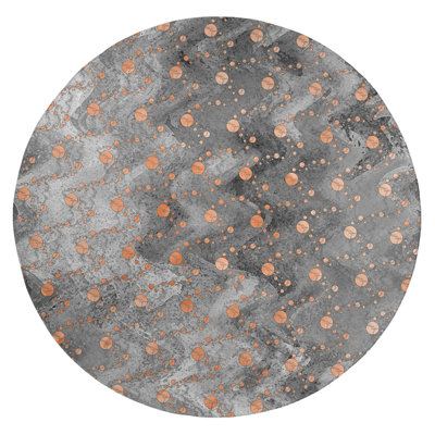 Chenille Polka Dots Indoor Rug