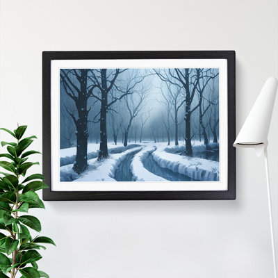 Awesome Winter Forest - Framed Print