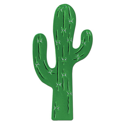 Décoration murale silhouette de cactus de feuille