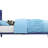 Cargo Blue Finish Bed-1281925162