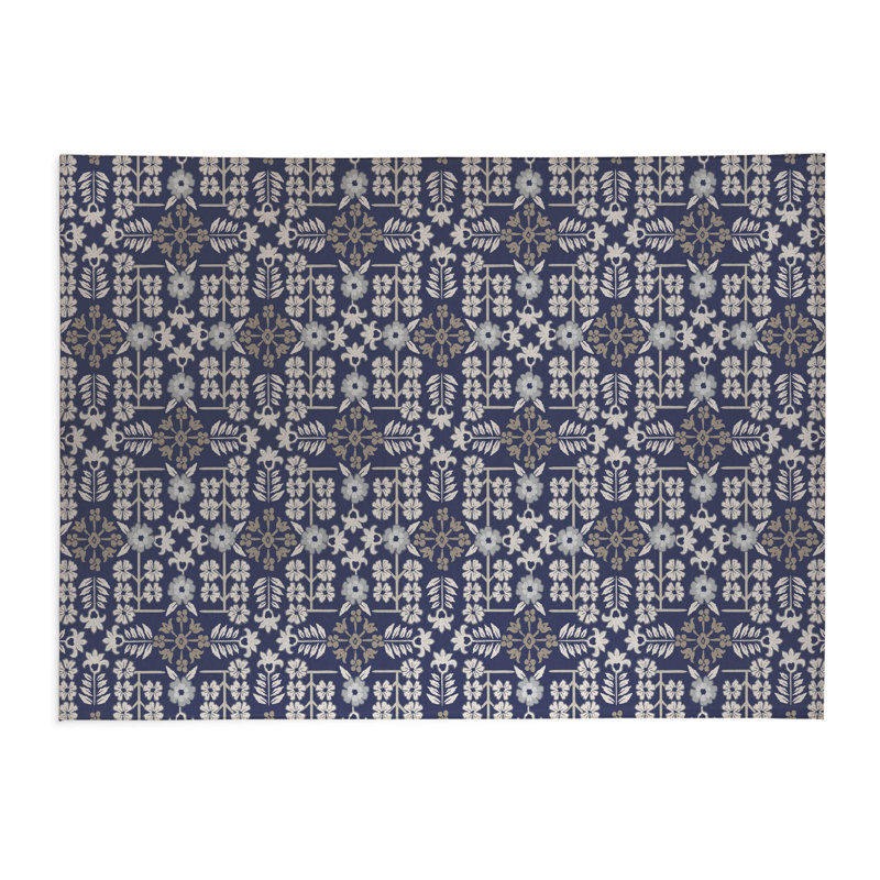 Tapis de cuisine Madden, Marine, Rectangle 7 pi x 5 pi