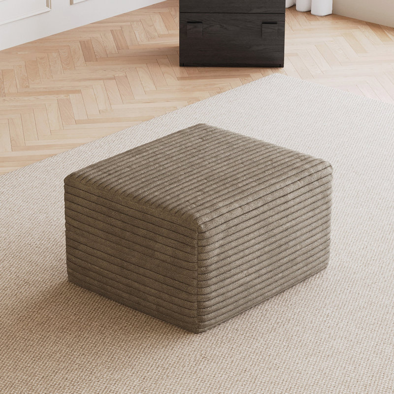 Repose-pieds pour canapé, aucun assemblage requis, chameau (tissu velours côtelé moelleux), Camel