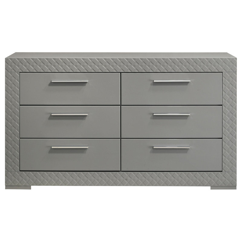 Miroir pour commode Terrey, Gris