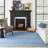 Anerinda Solid Hand Loomed Wool/Cotton Area Rug in Denim Blue-611593605