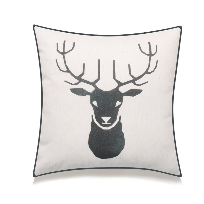 Animal Animal Print Linen Throw Pillow, Polyester