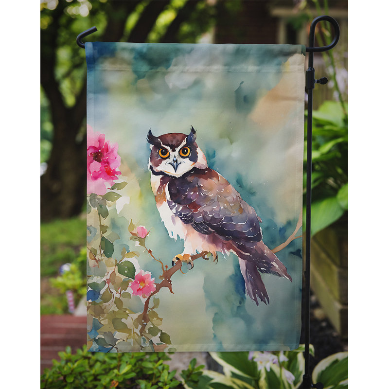 Drapeau de jardin hibou à lunettes_DAC3269